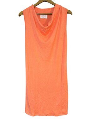 Southcott Coral Sleeveless Cowl Neck Dress Size Medium Soft Stretch Shift Dress